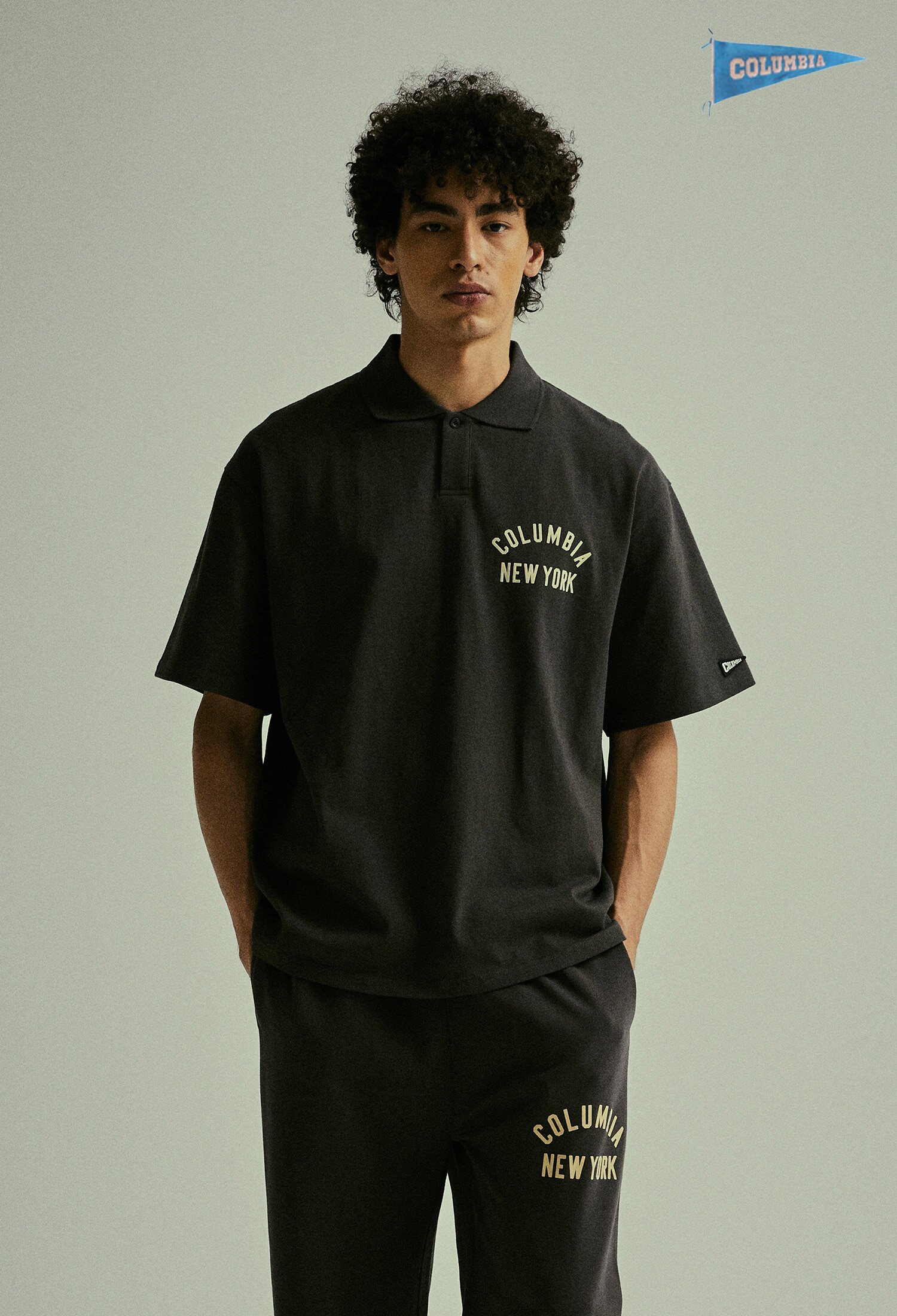 CU BLACK SERIES S/S COLLAR T-SHIRTS 슬레이트블랙