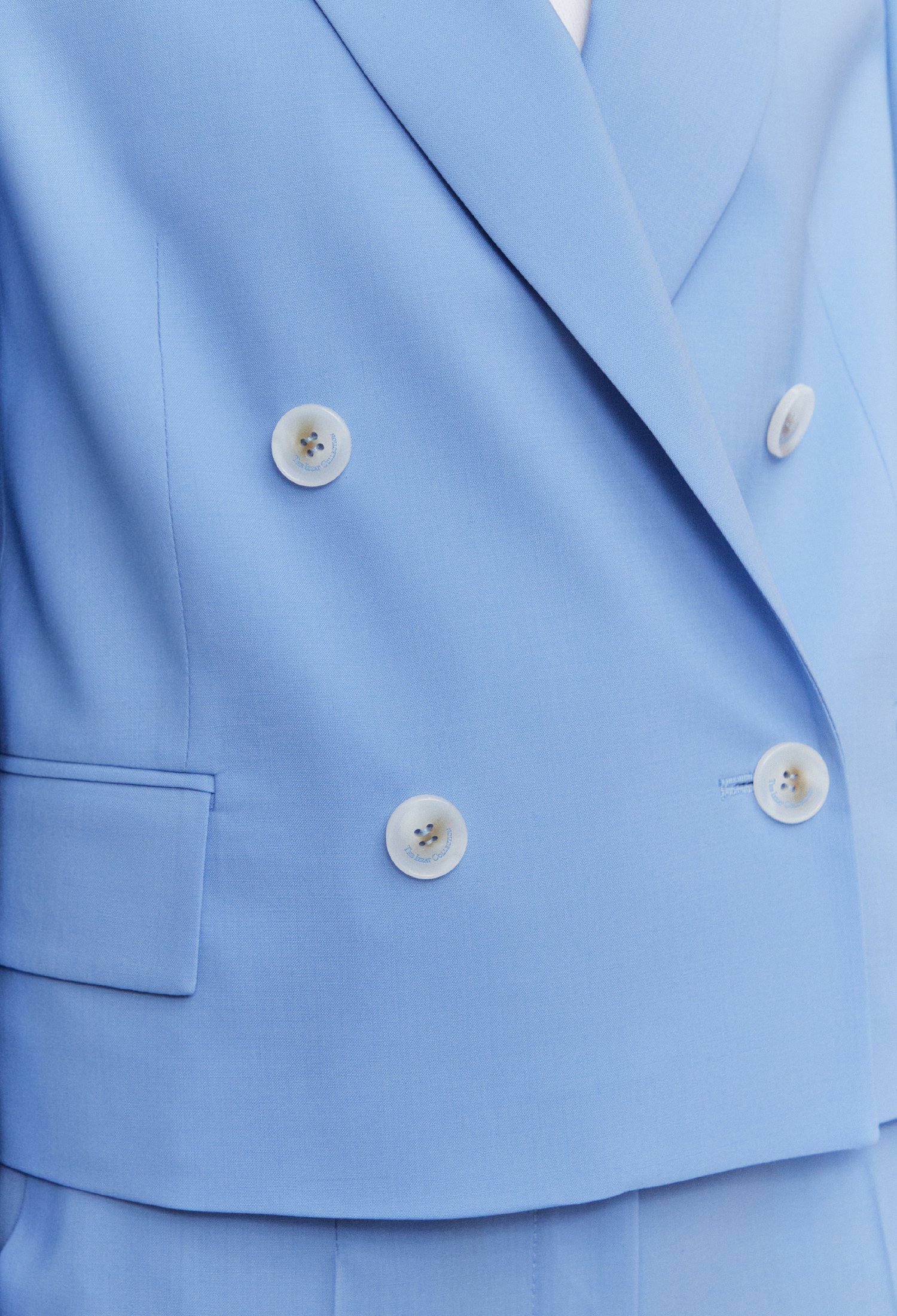 울 크롭 셋업 재킷 (BLUE)