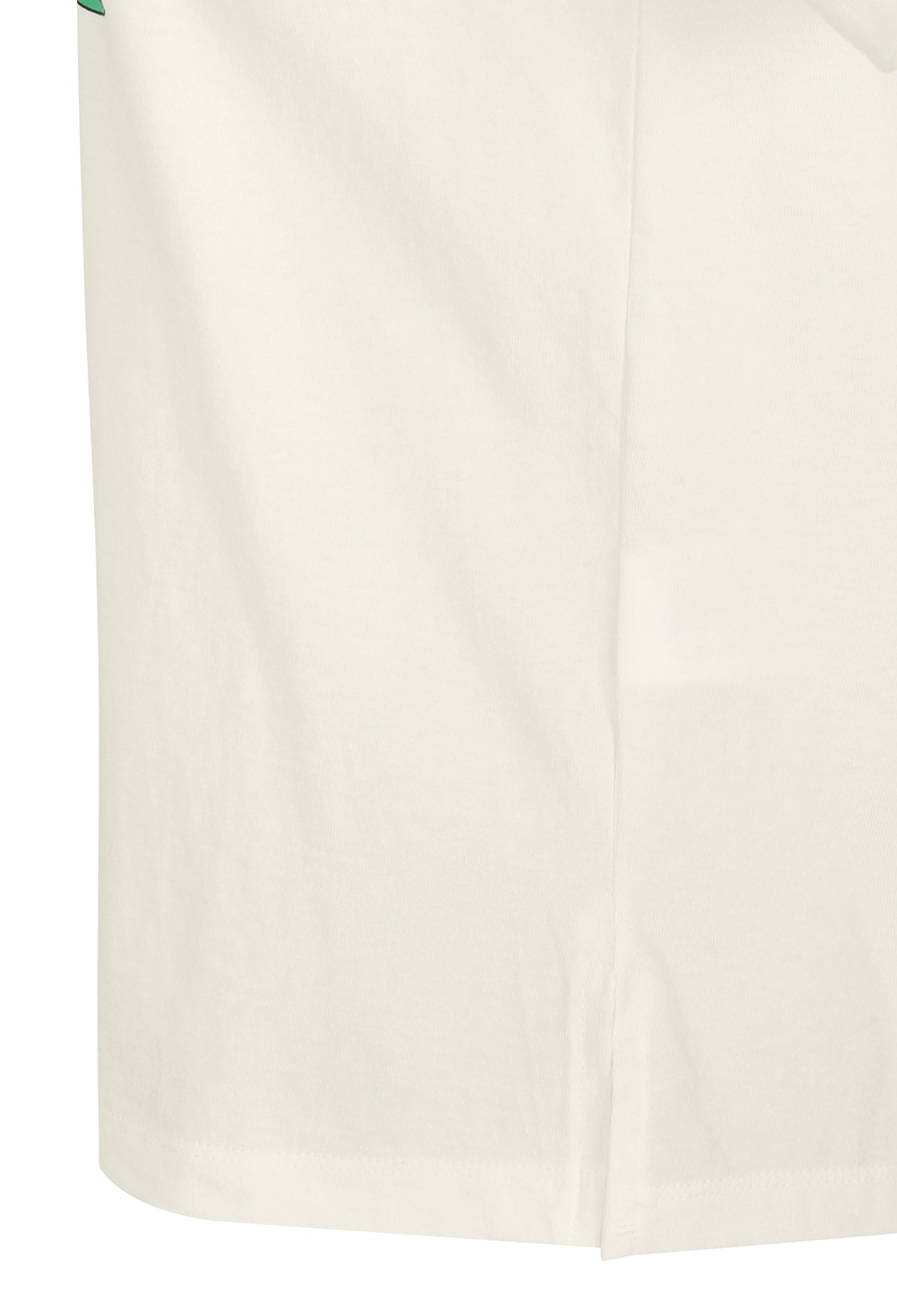 네크 배색 프린트 티셔츠 (WHITE)
