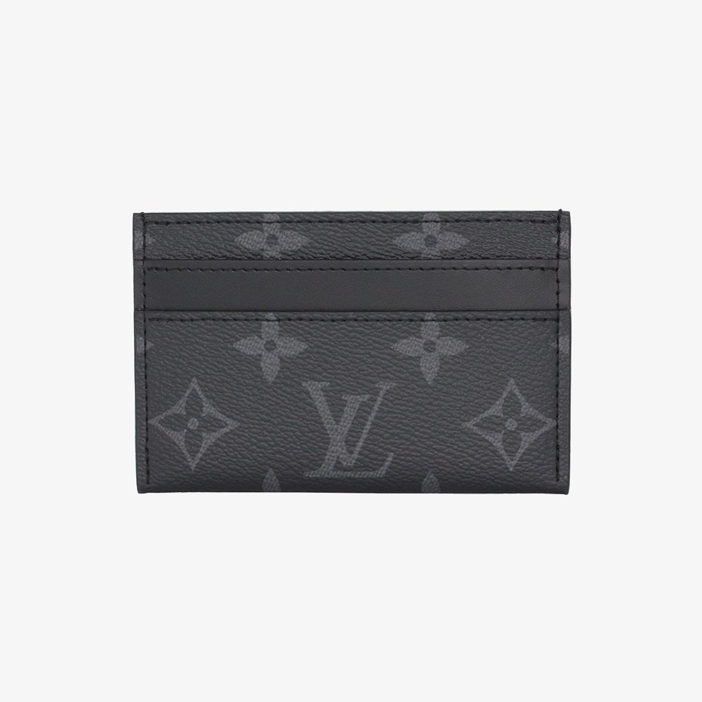 Replica Louis Vuitton Double Card Holder In Monogram Eclipse Canvas M62170