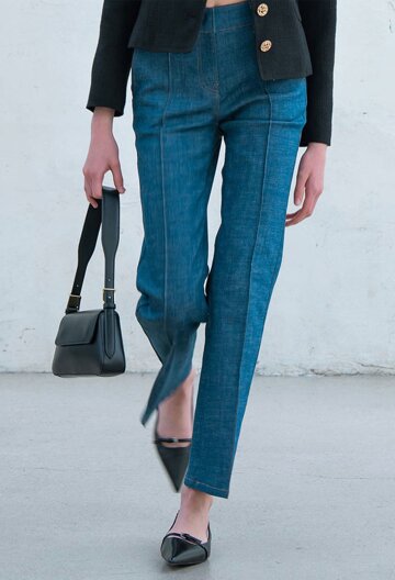 SEMI BOOT CUT RAW DENIM R