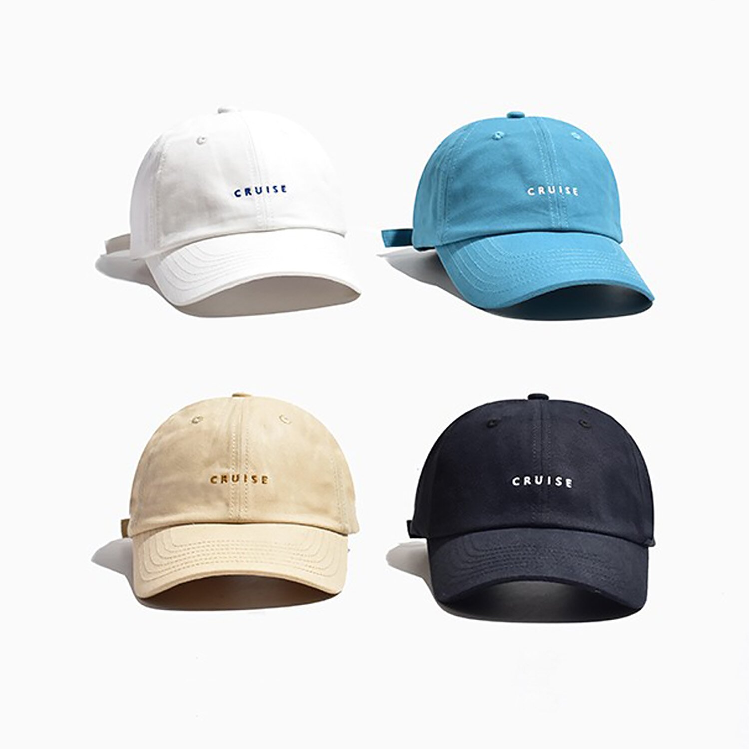 더캡 CRUISE 워싱 볼캡 C4 블루