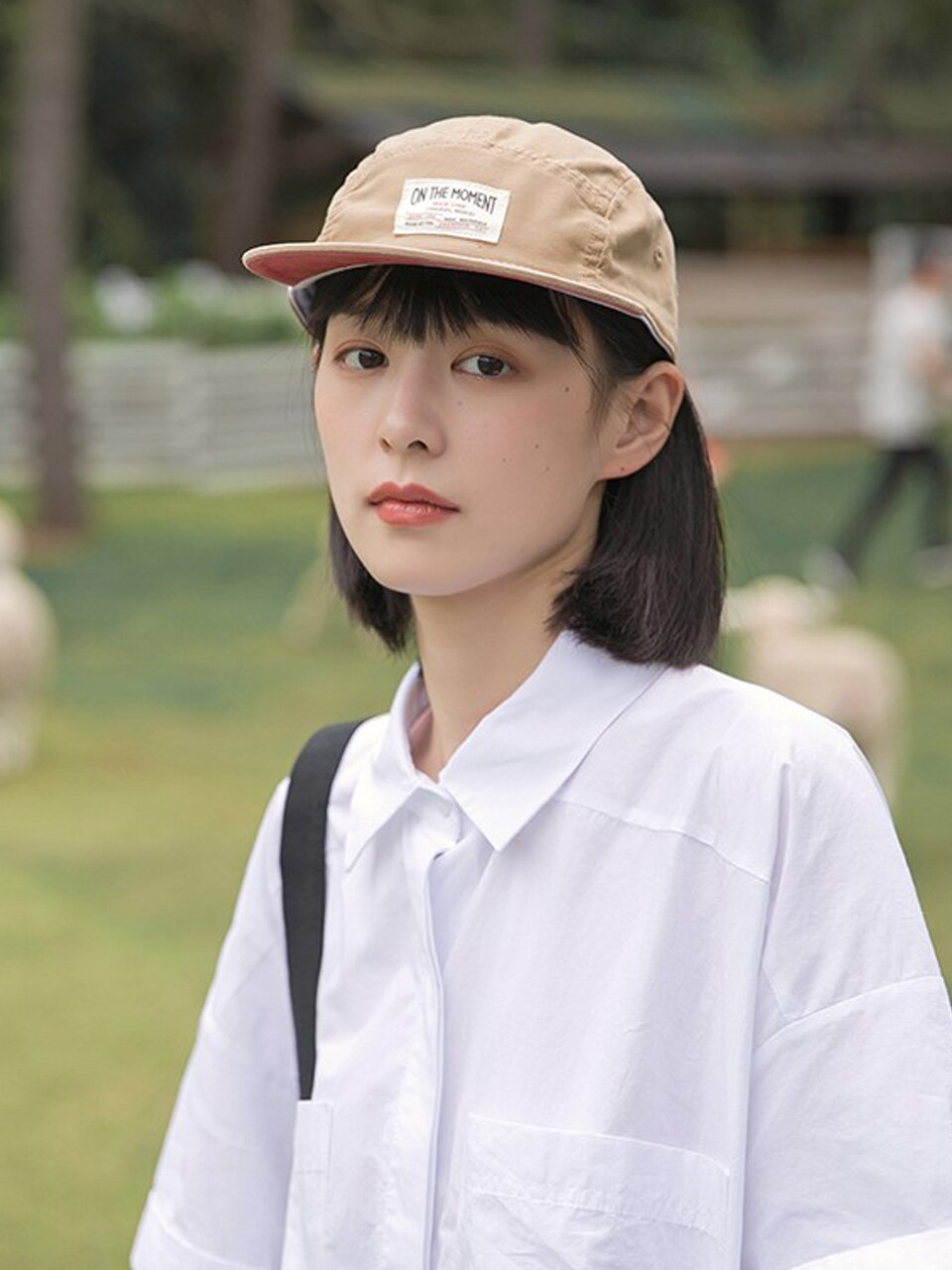 온더모먼트 오리지널 캠프캡 C2 화이트