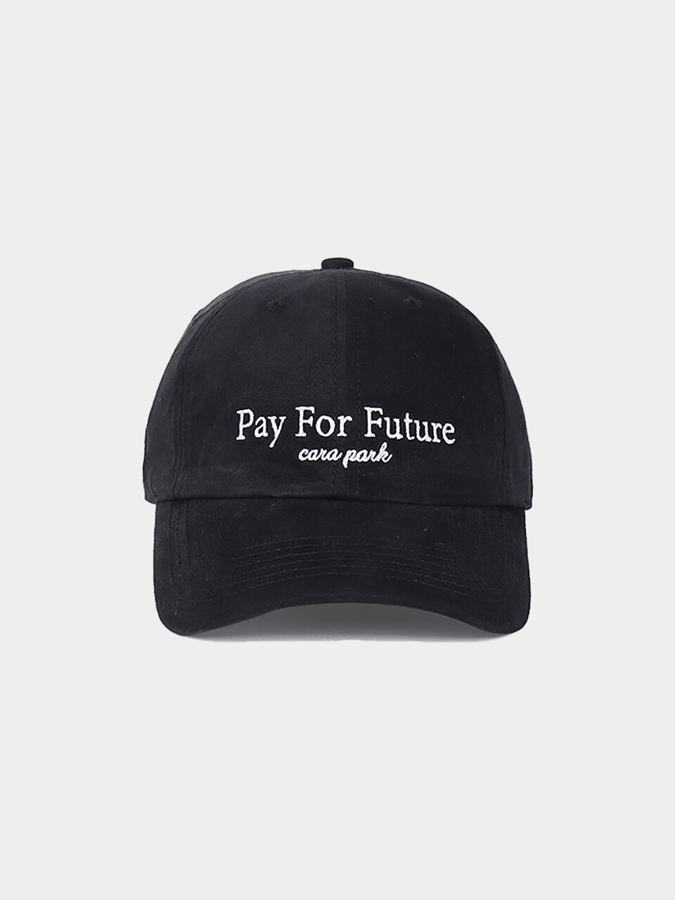 온더모먼트 PAY FOR FUTURE 워싱 볼캡 C5 블랙