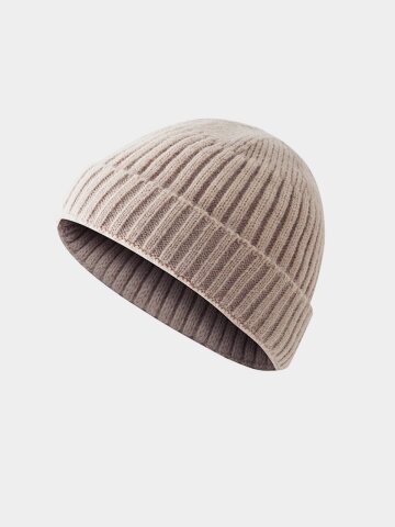 더캡 로우빈티지 니트 숏비니 C5 베이지