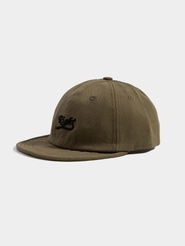 RIGHT 코튼 로고 숏캡 C2 카키