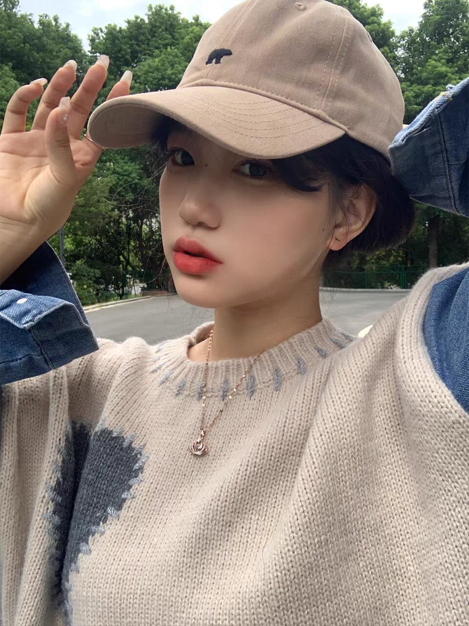온더모먼트 그리즐리 시그니처 볼캡 C2 아이보리