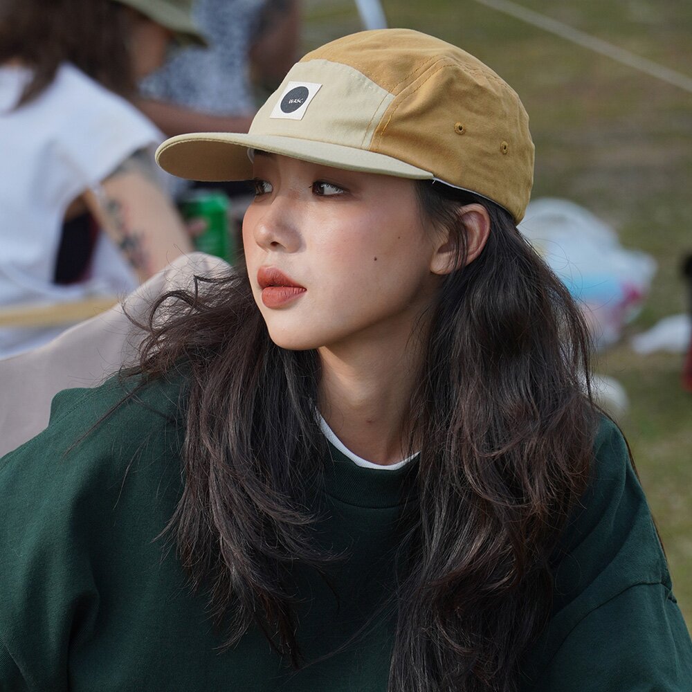 WASC 5패널 시그니처 라벨 캠프캡 C2 베이지