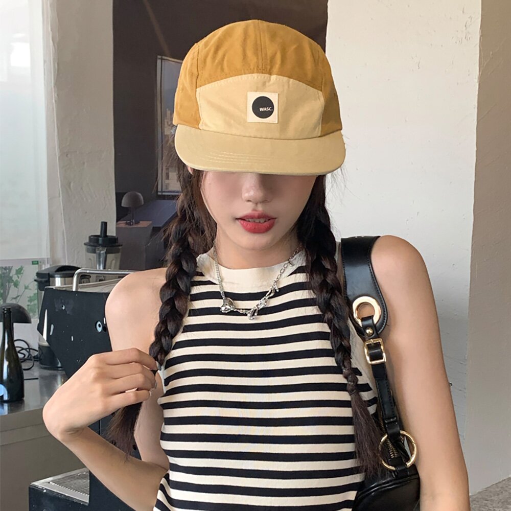 WASC 5패널 시그니처 라벨 캠프캡 C2 베이지