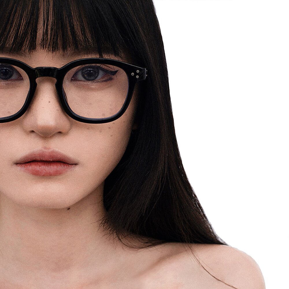 네오레트로 3357 닷포인트 뿔테안경 C1 BLACK