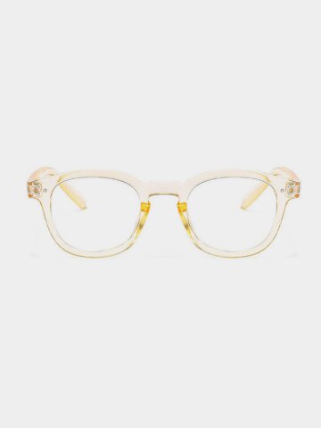 네오레트로 3357 닷포인트 뿔테안경 C2 YELLOW