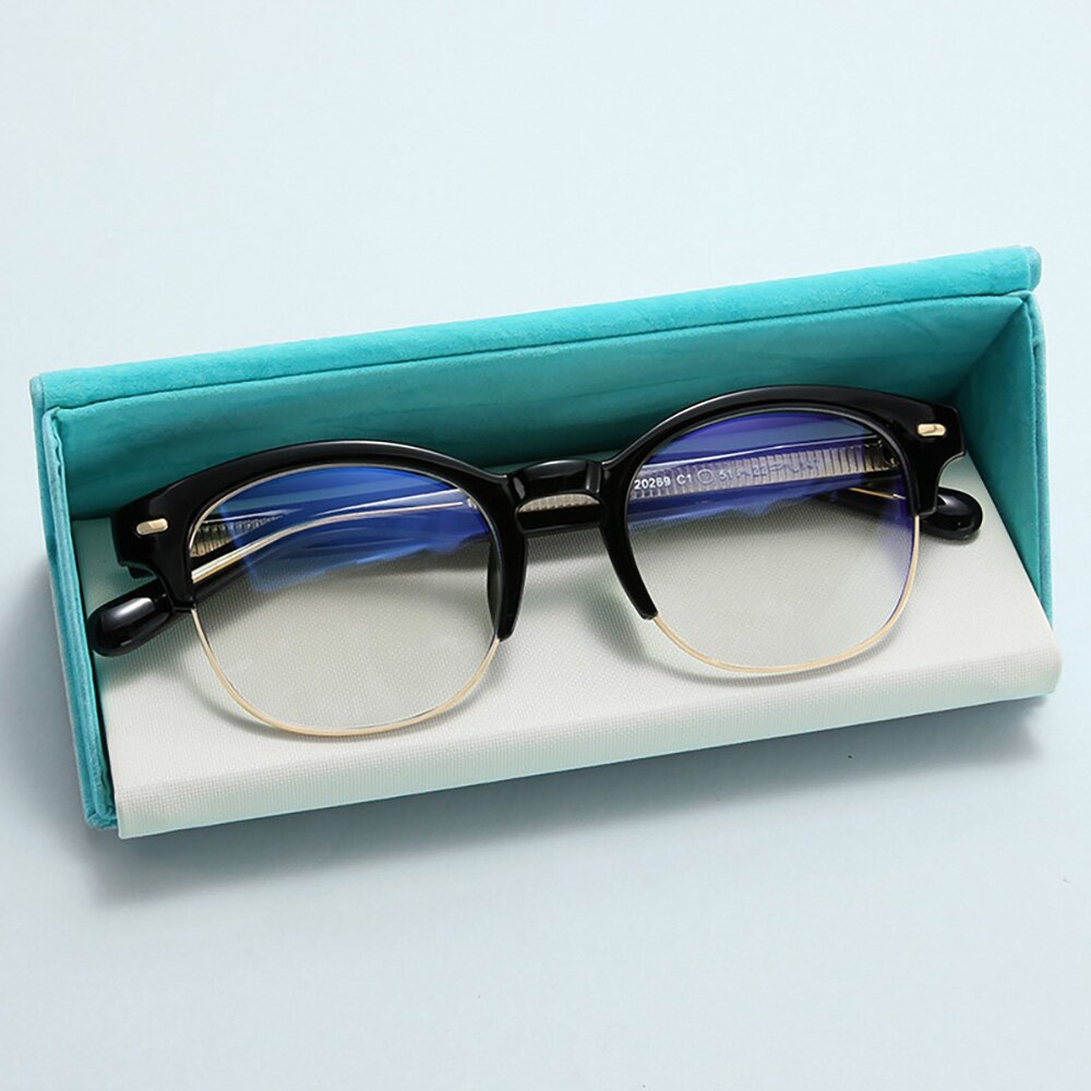 더클래식 F20269 하금테 뿔테안경 C2 MATT BLACK