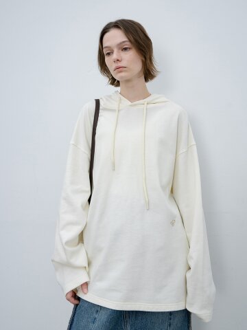 EK_Loose hooded sweatshirt