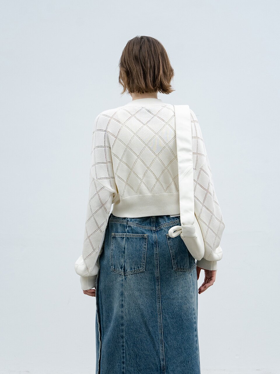 EK_Beige rhombus cropped top