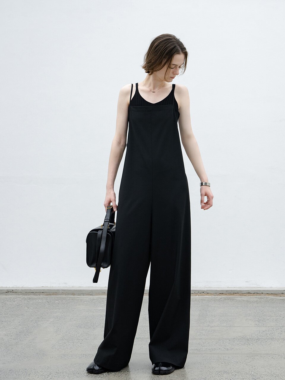 EK_Black suspenders pants