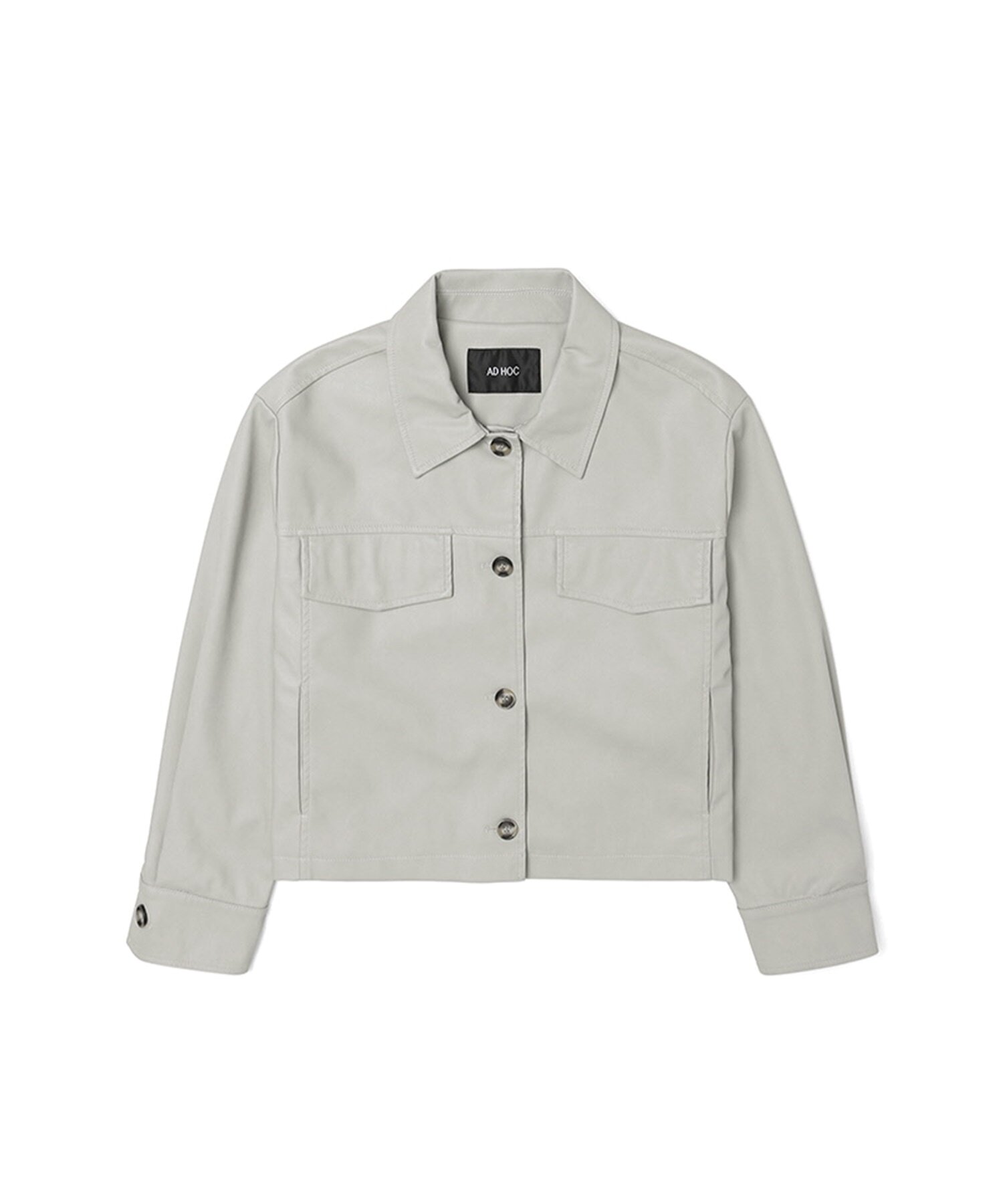 23 SS 여성 크롭 인조 가죽 점퍼 (LT-BEIGE)