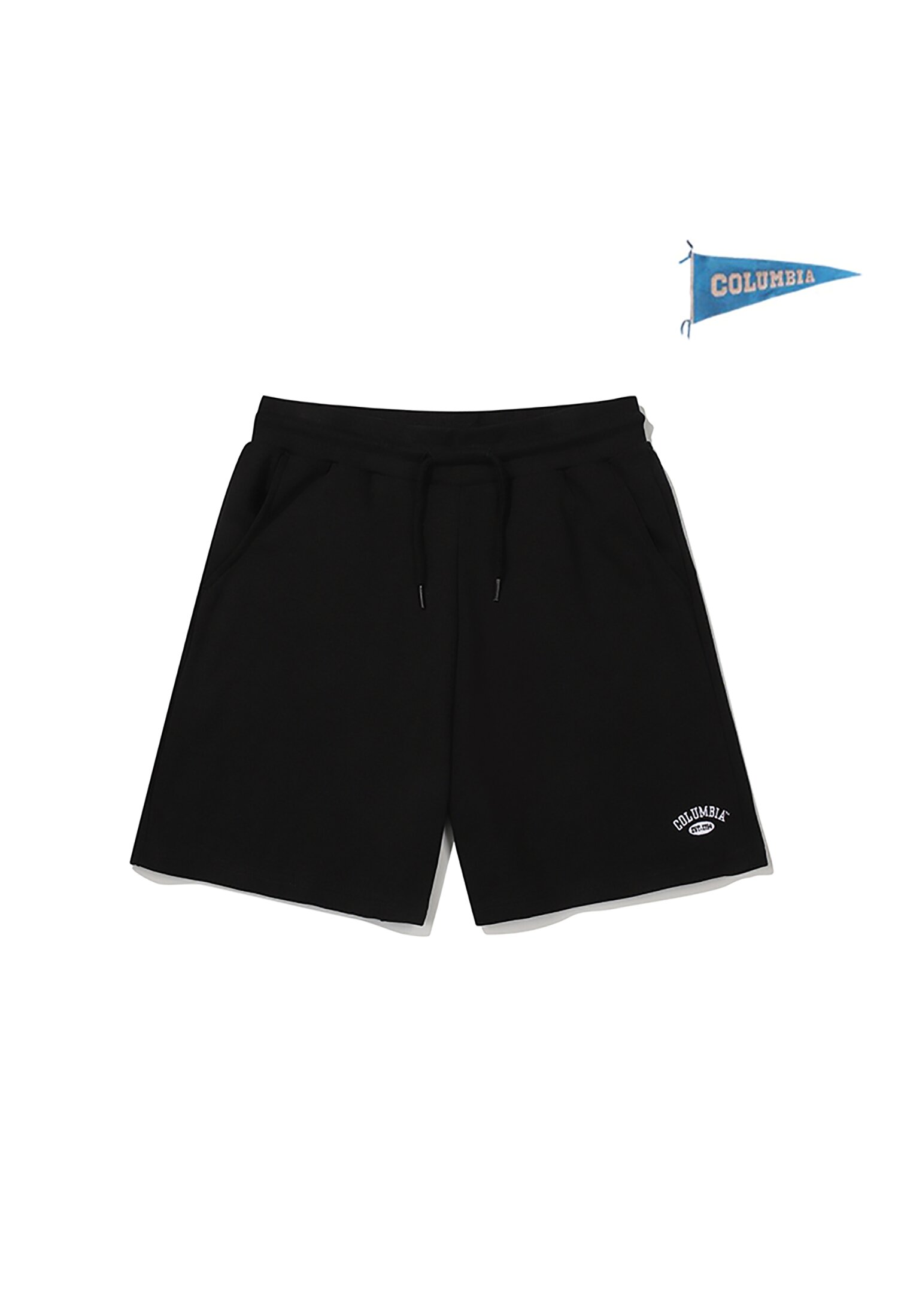 CU ARCH LOGO SWEAT SHORTS PANTS 블랙