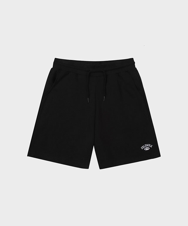 CU ARCH LOGO SWEAT SHORTS PANTS 블랙