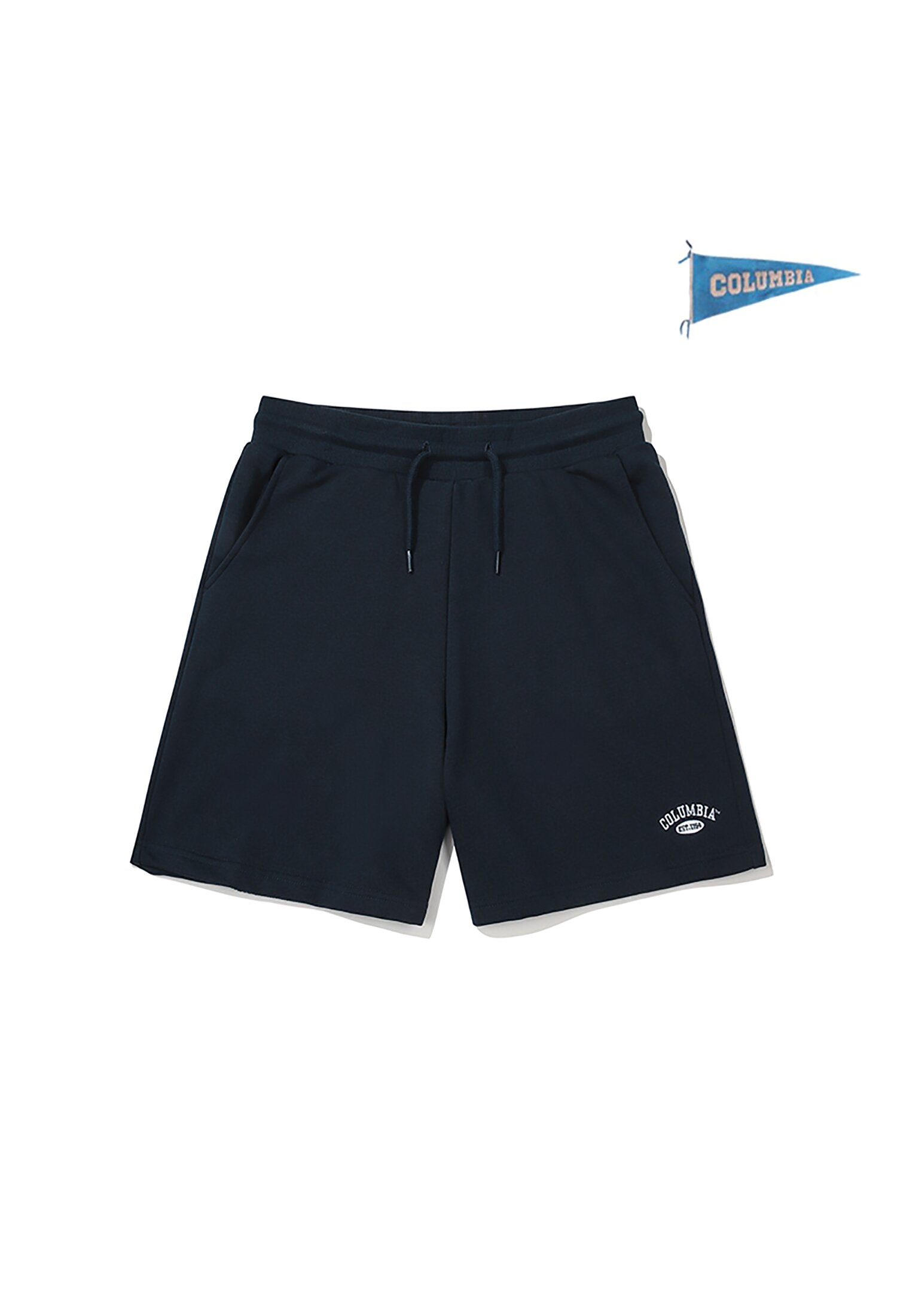 CU ARCH LOGO SWEAT SHORTS PANTS 네이비