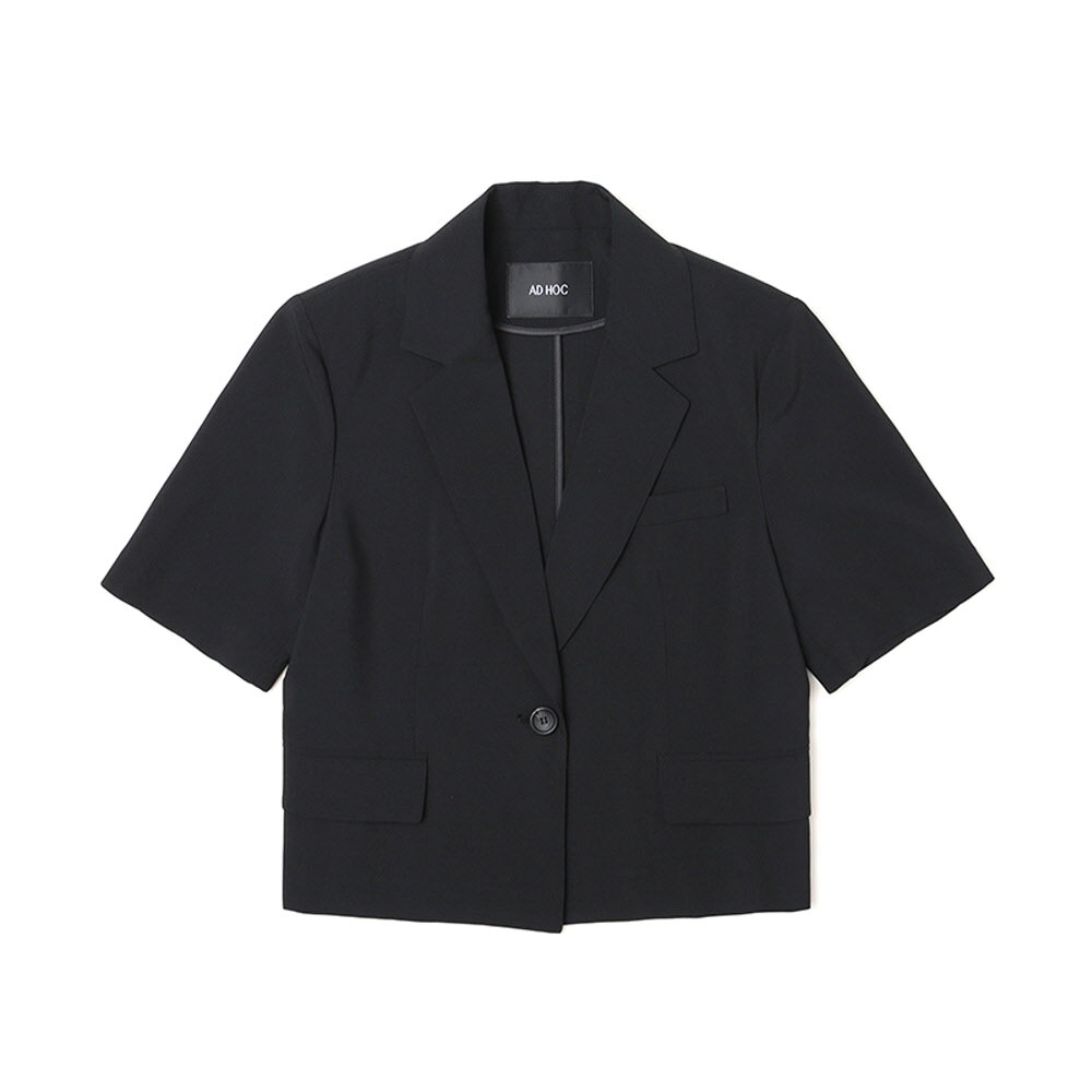 23 SS 여성 크롭 싱글 재킷 (BLACK)