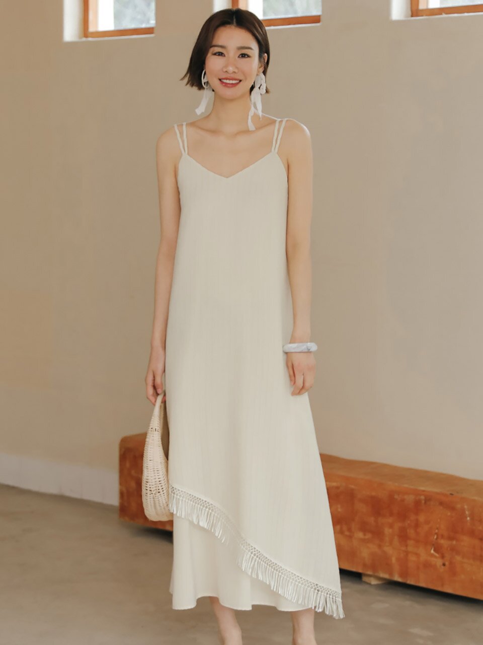 LS_Fairy tassel sleeveless dress