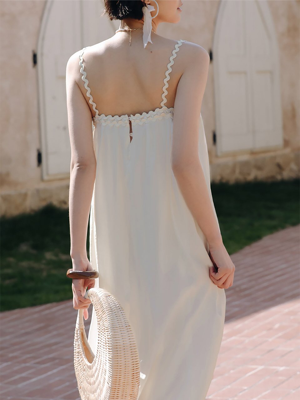 LS_Holiday wave sling sleeveless dress