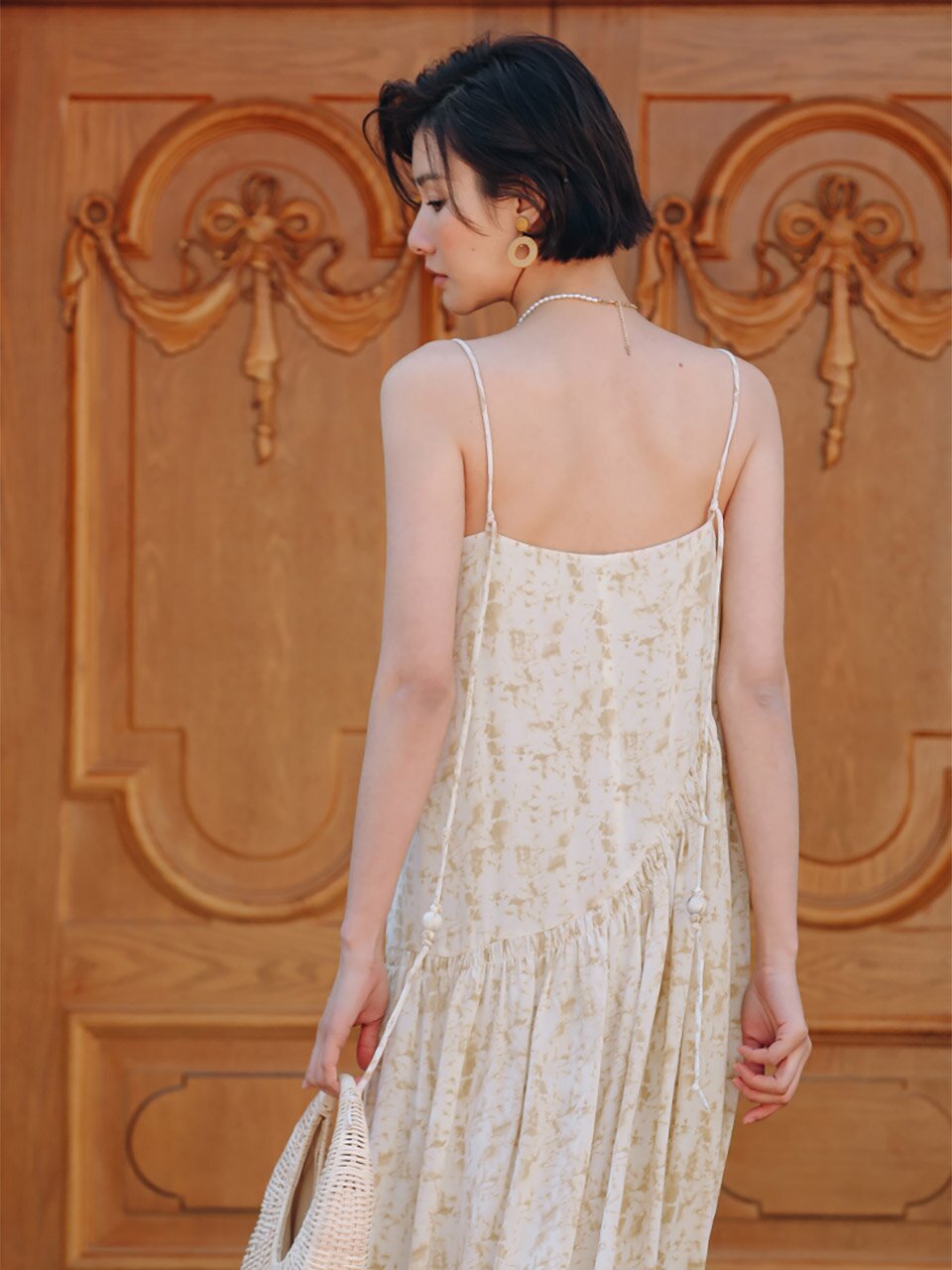 LS_Tie dyeing sling sleeveless dress