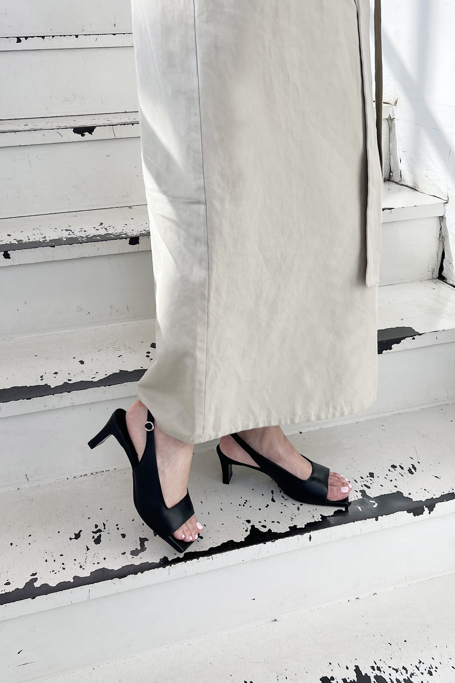 Audrey Slingback Sandals Black
