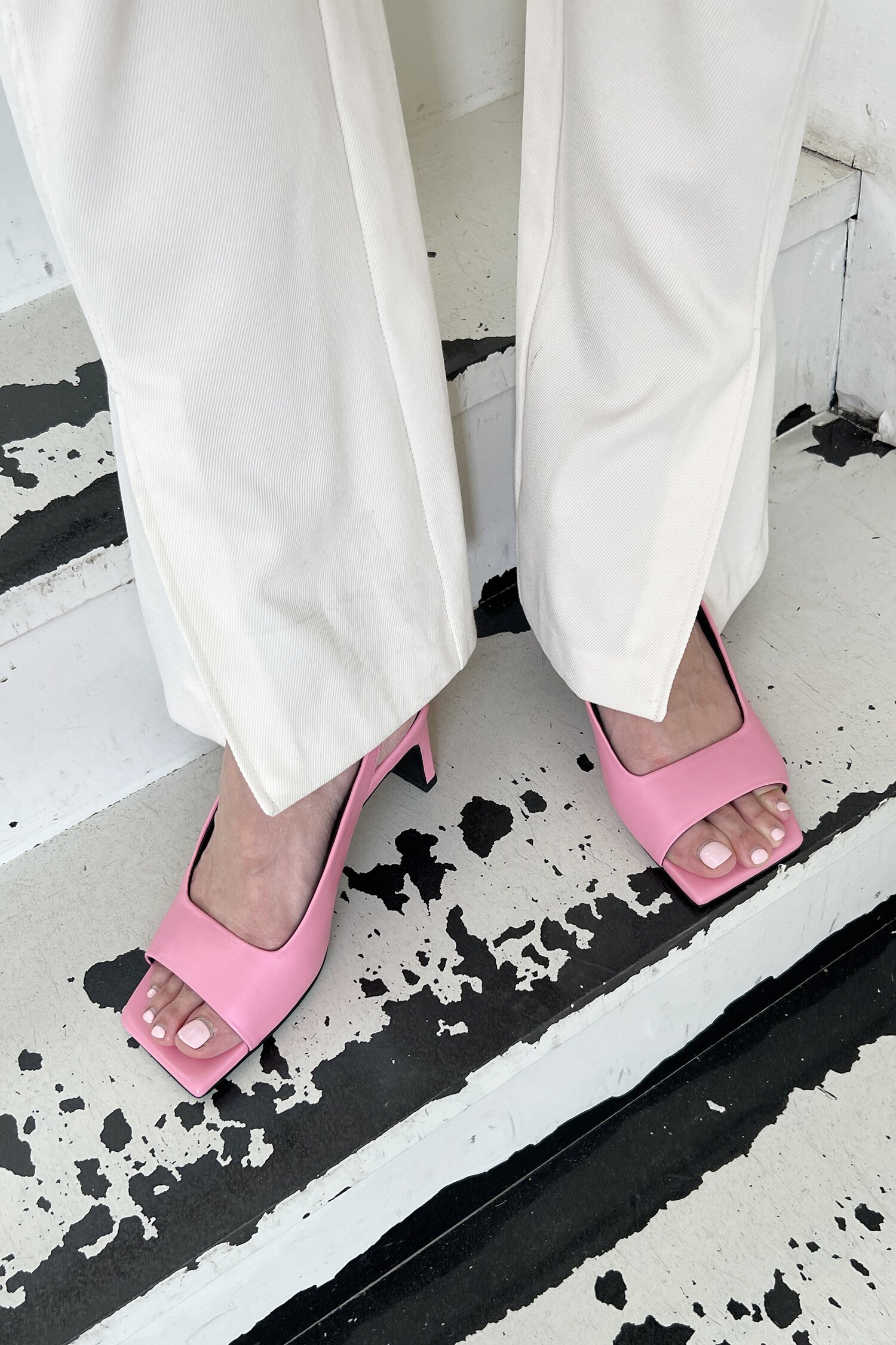 Audrey Slingback Sandals Pink