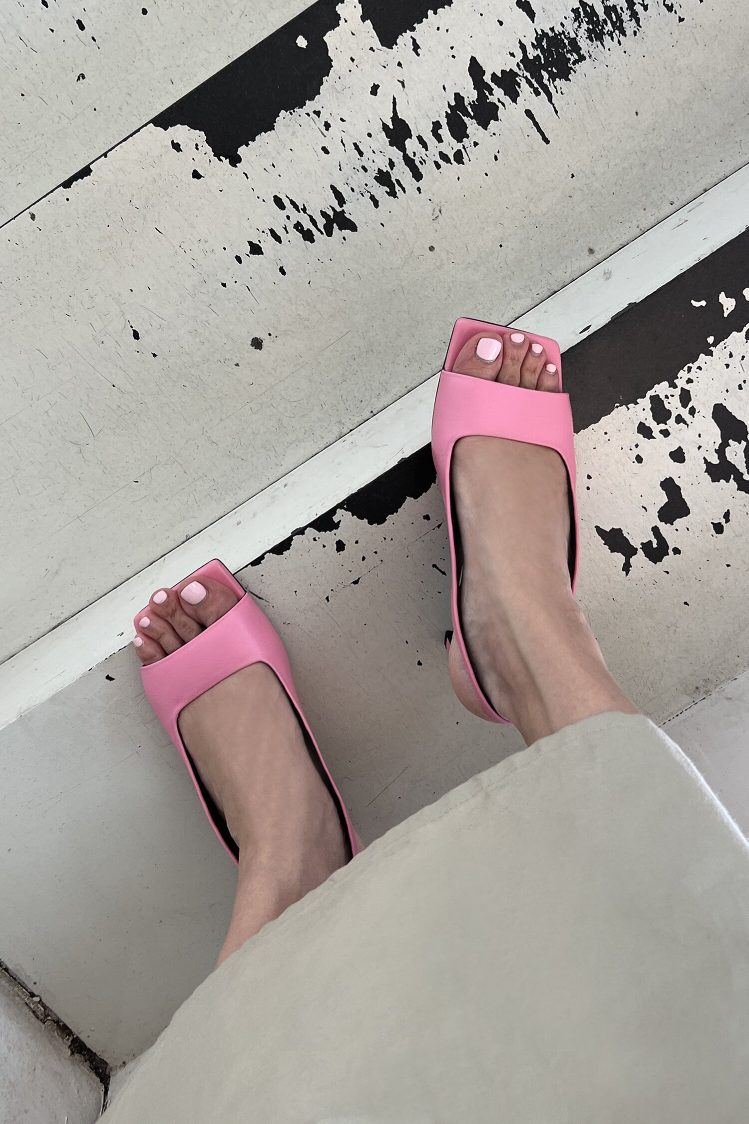 Audrey Slingback Sandals Pink