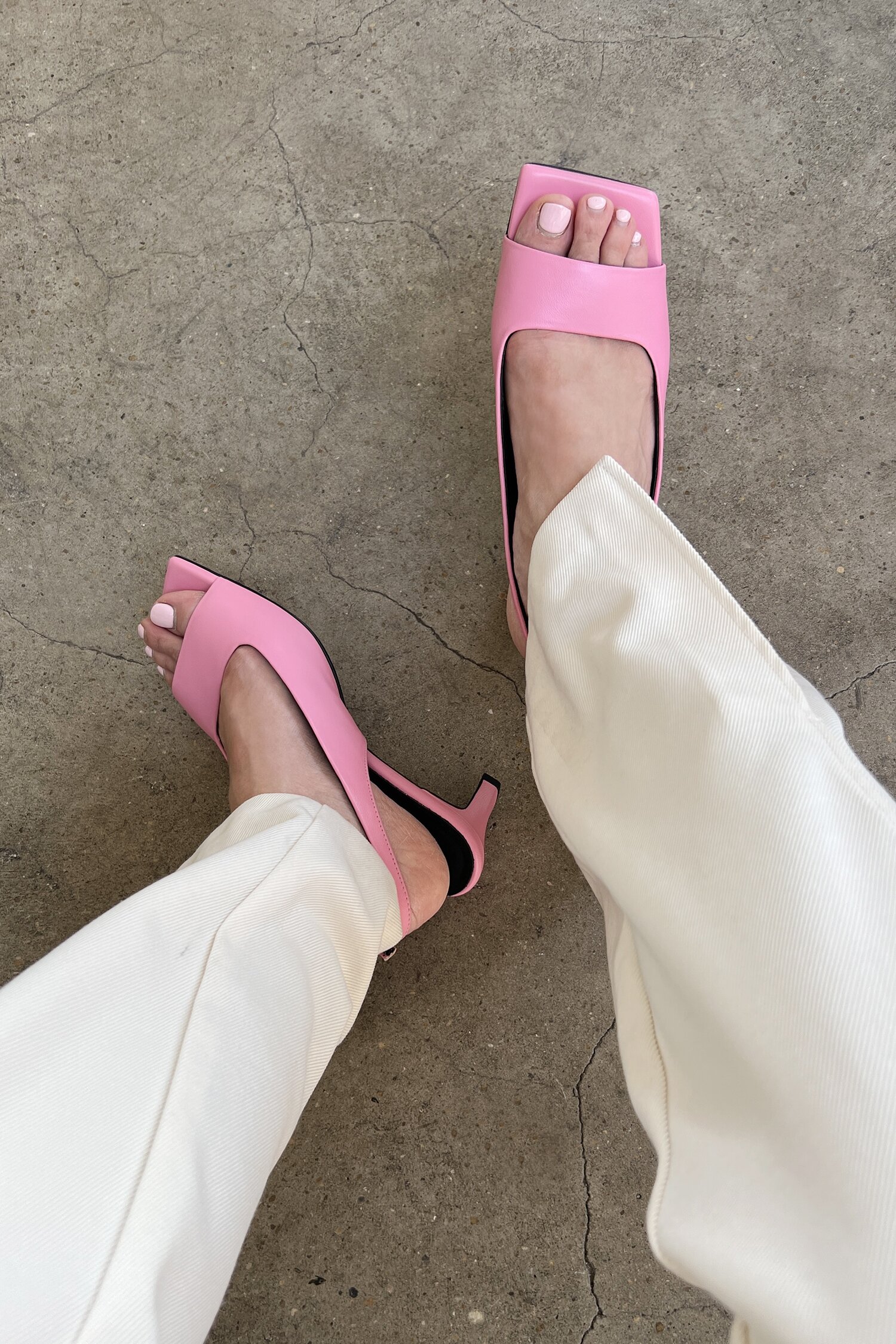 Audrey Slingback Sandals Pink