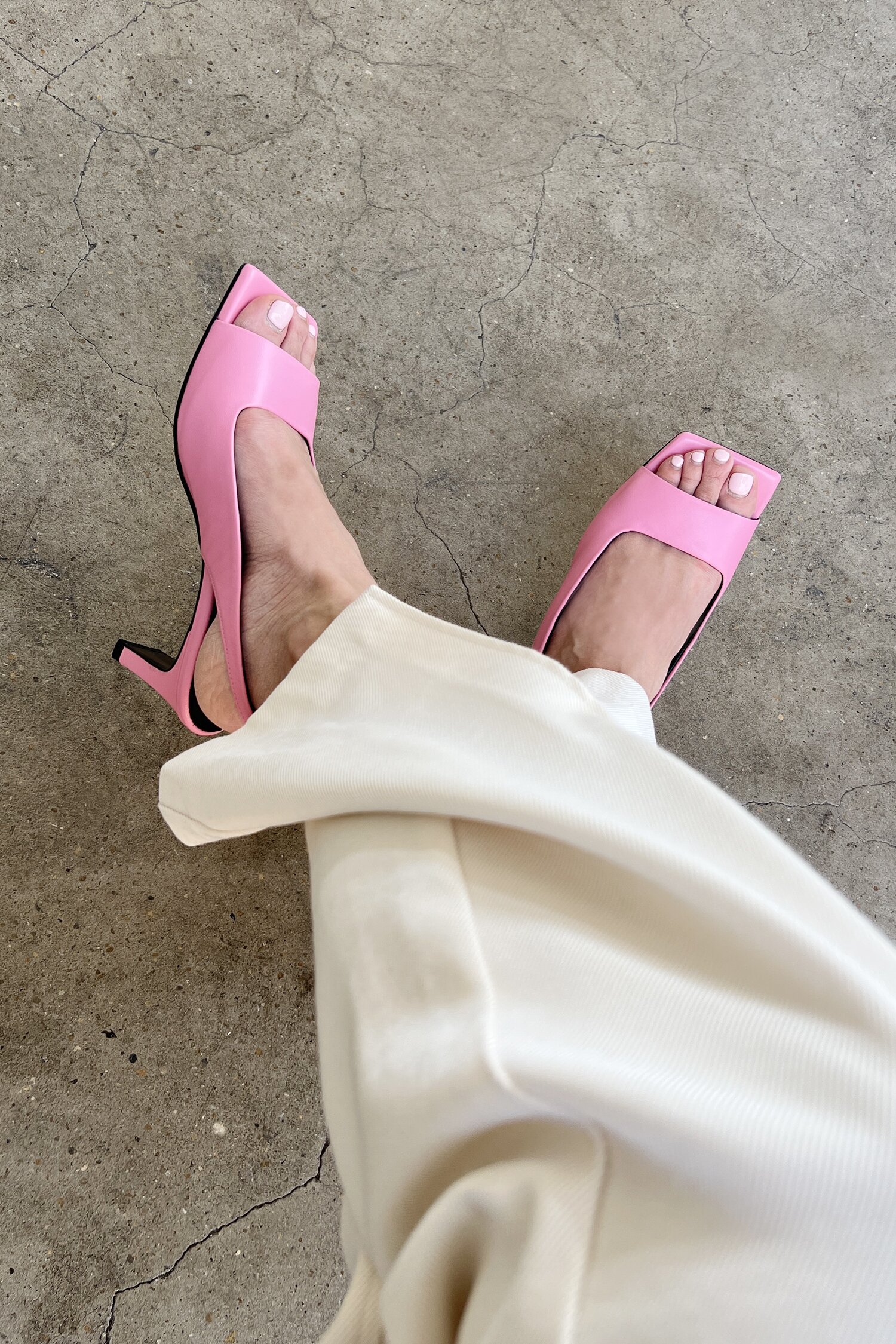 Audrey Slingback Sandals Pink