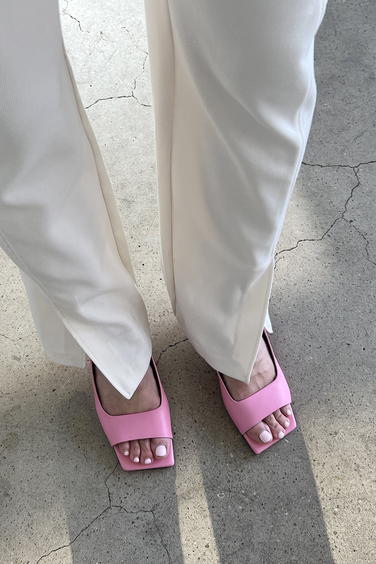 Audrey Slingback Sandals Pink