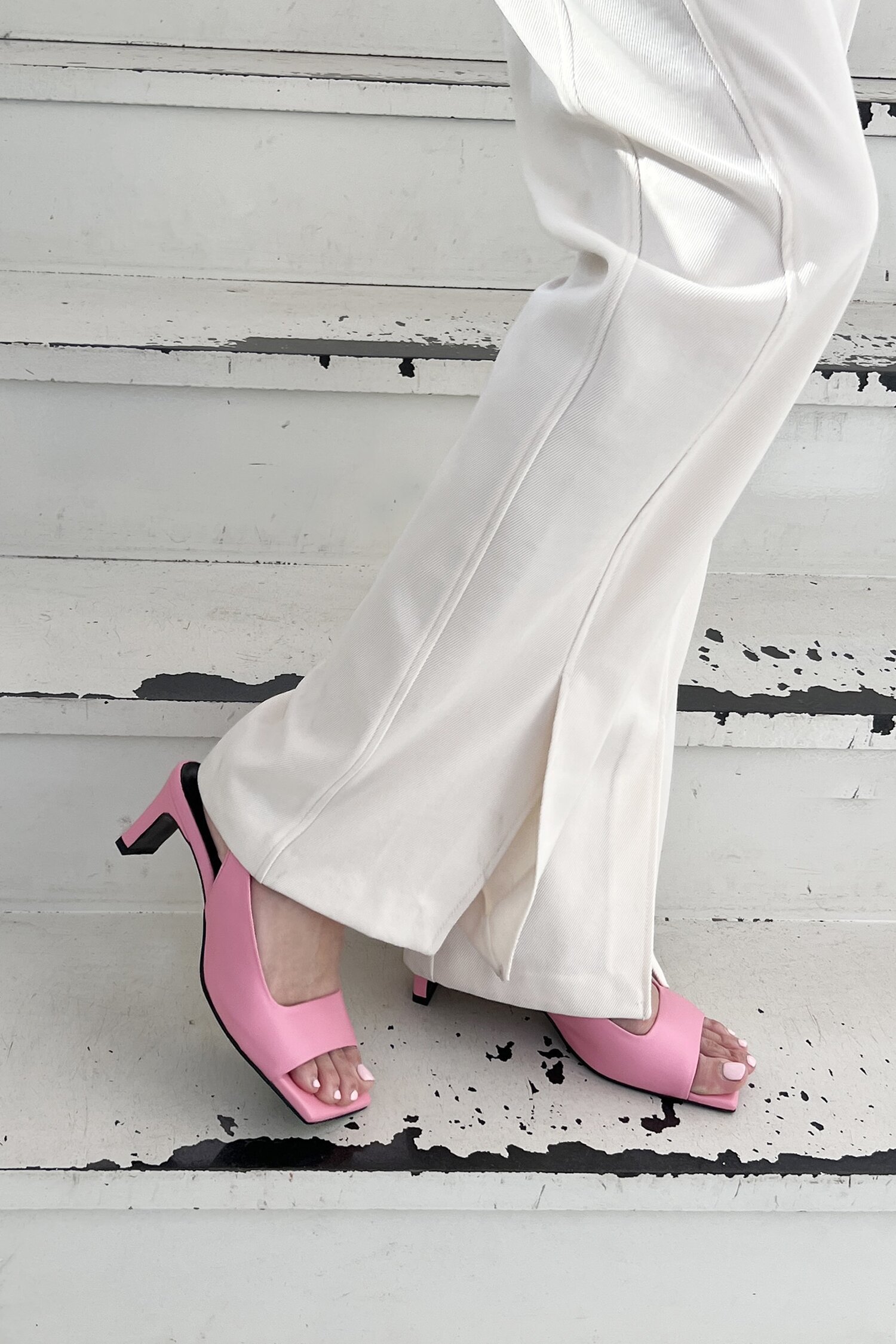 Audrey Slingback Sandals Pink