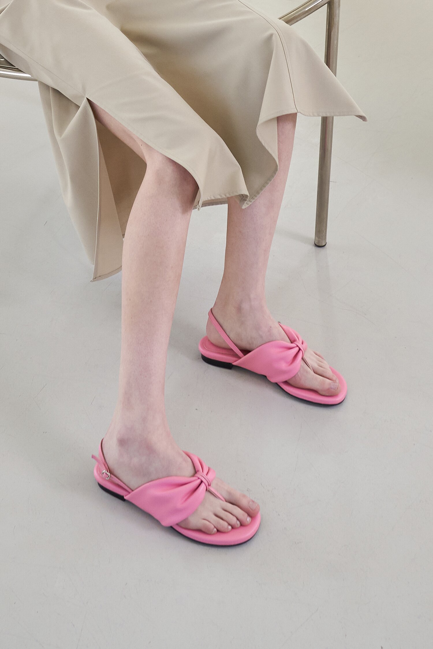 Emily Sandals Leather Pink