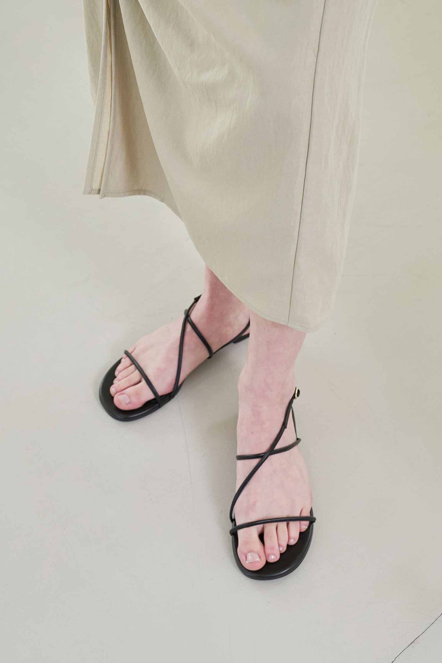 May Sandals Leather Black