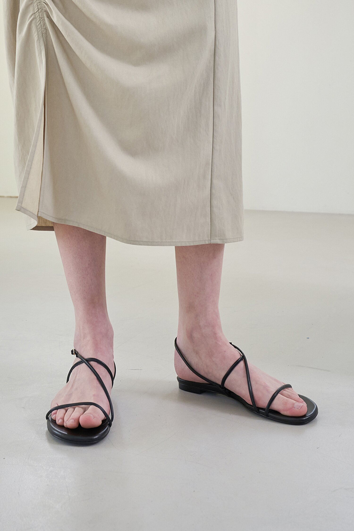 May Sandals Leather Black