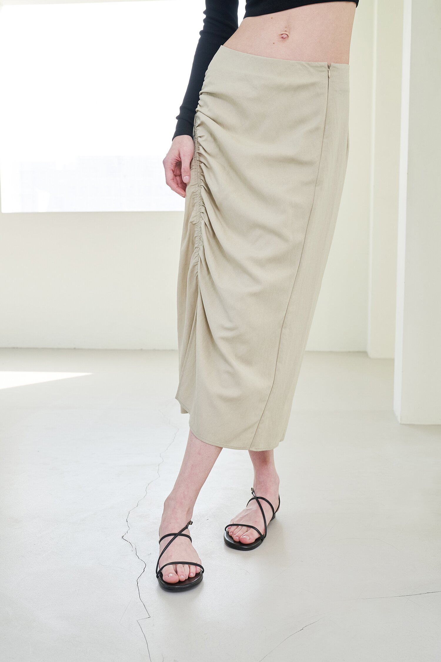 May Sandals Leather Black