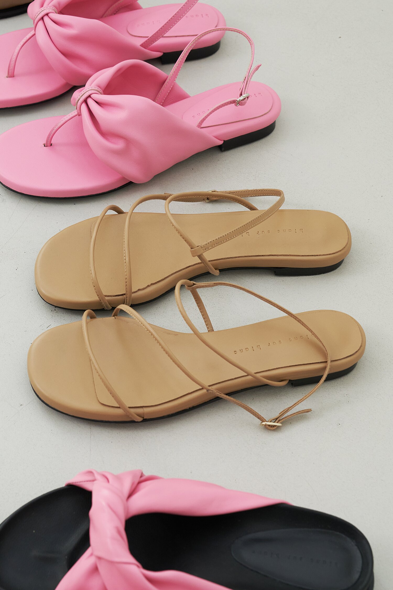 May Sandals Leather Beige