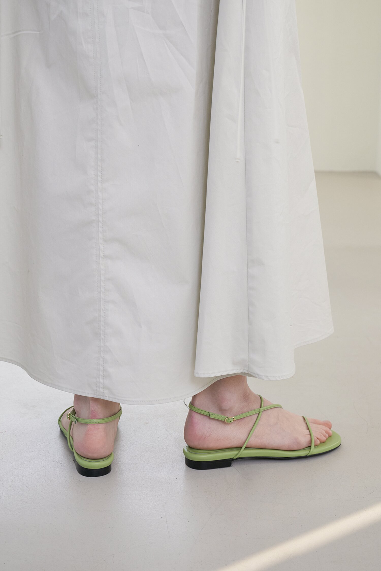 May Sandals Leather Lime