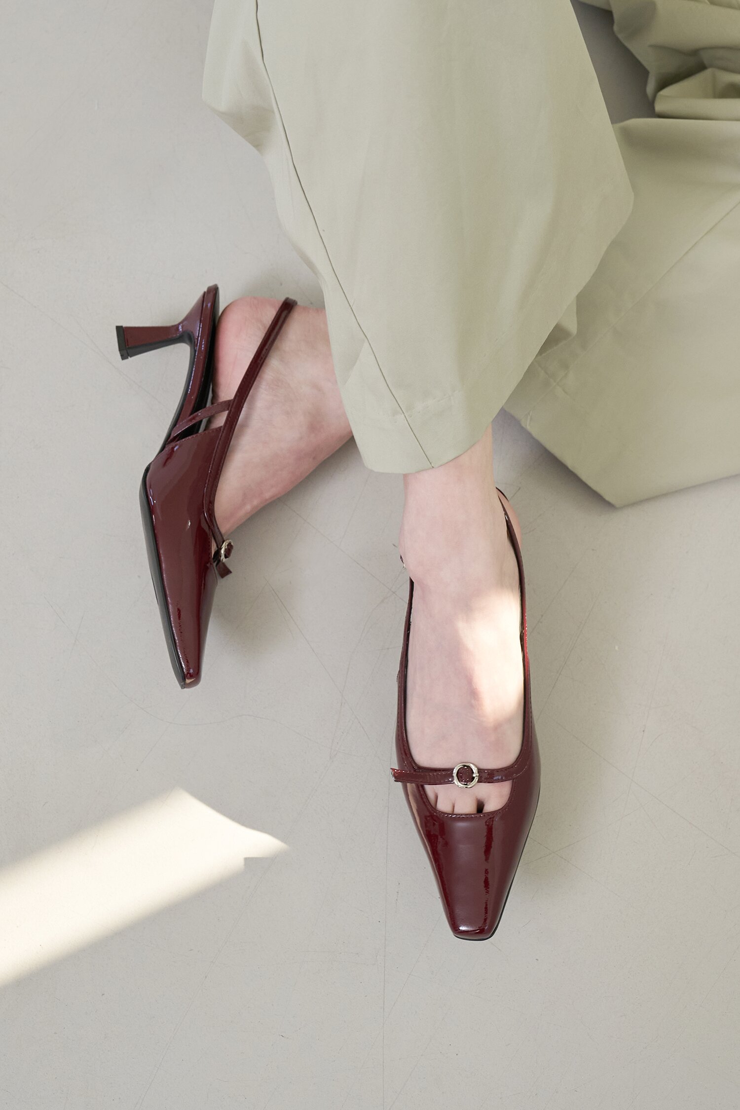 Kate Slingback Pumps Wine
