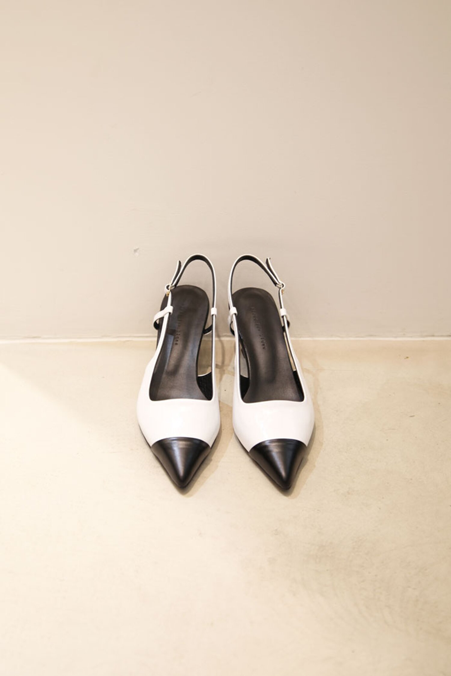 Celia Slingback Pumps Leather White