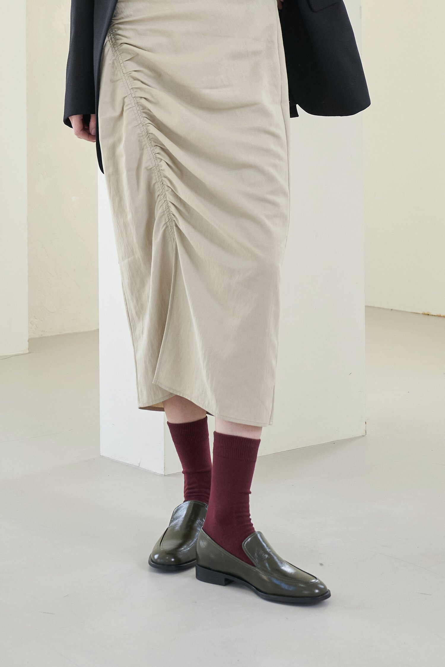 Isla Loafers Leather Khaki