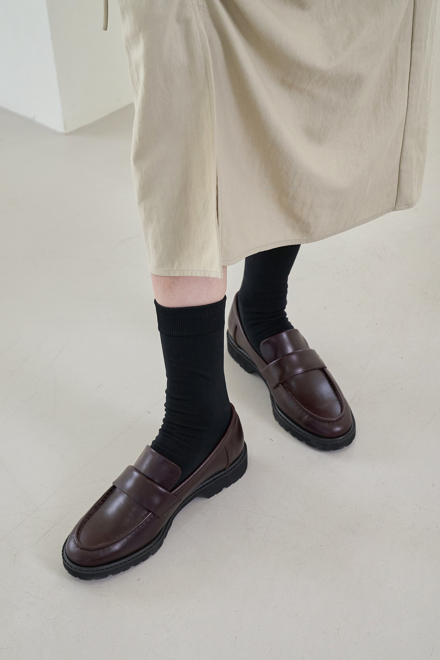 Harper Loafers Leather Burgundy
