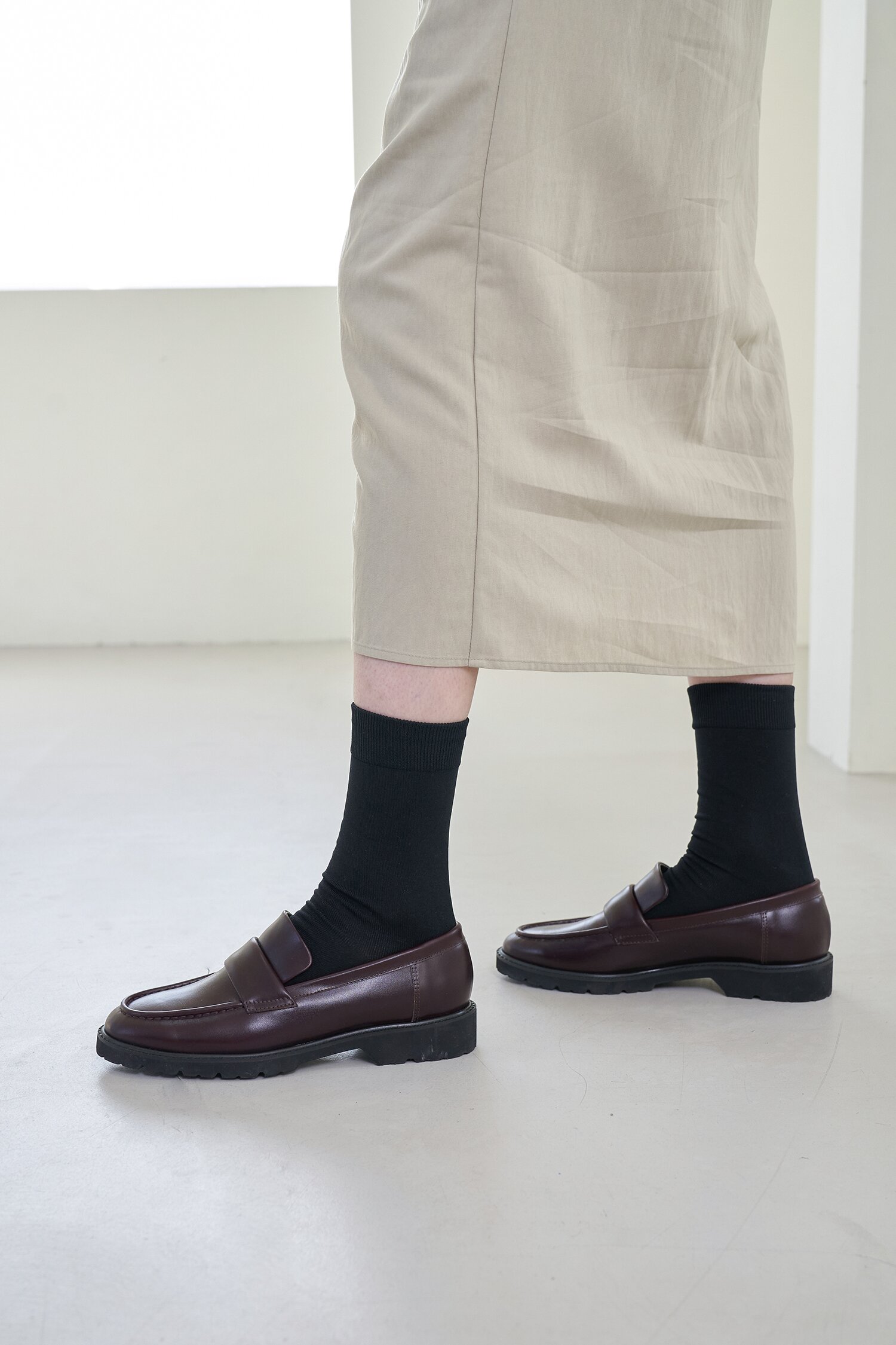Harper Loafers Leather Burgundy