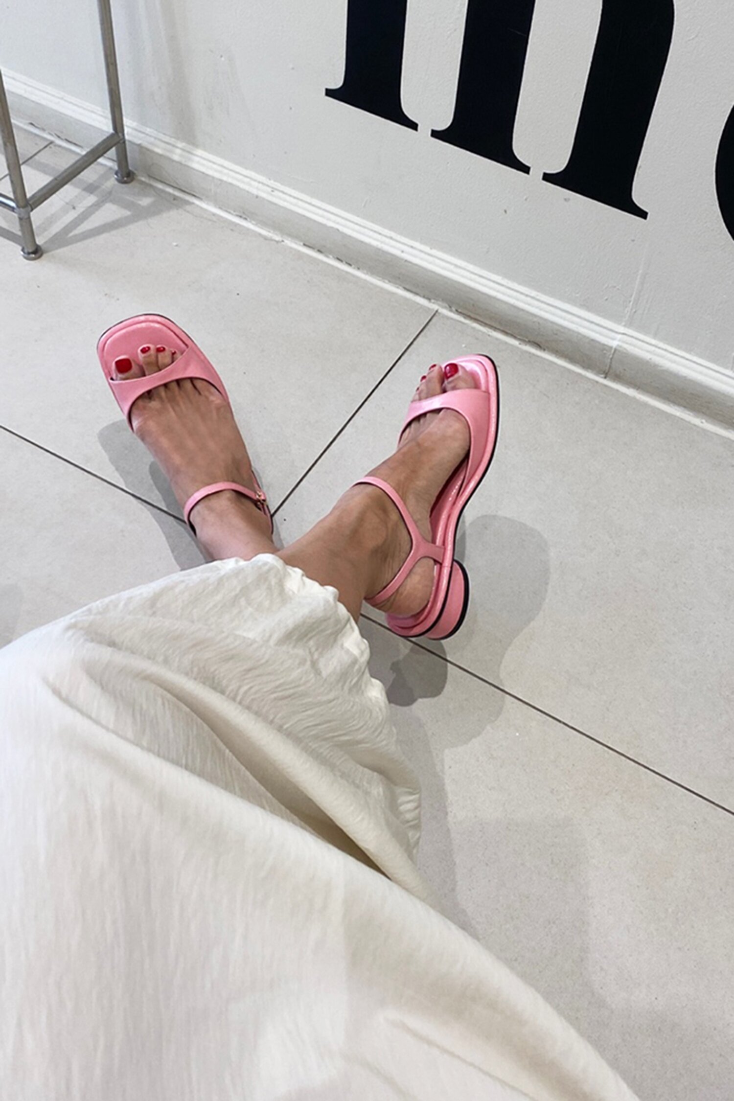 Jenny Sandals Leather Pink 3cm