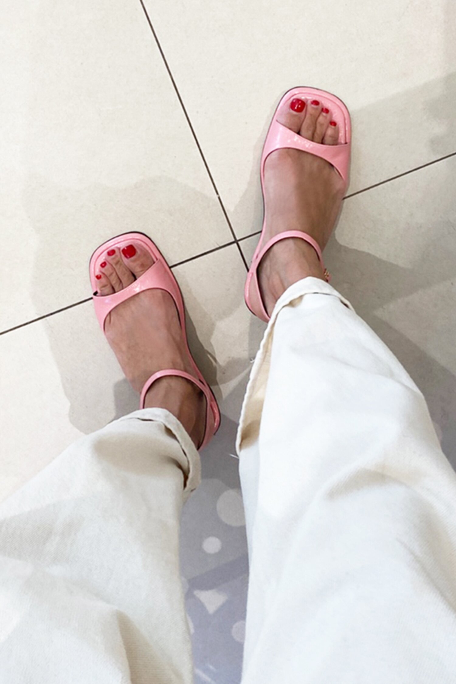 Jenny Sandals Leather Pink 3cm