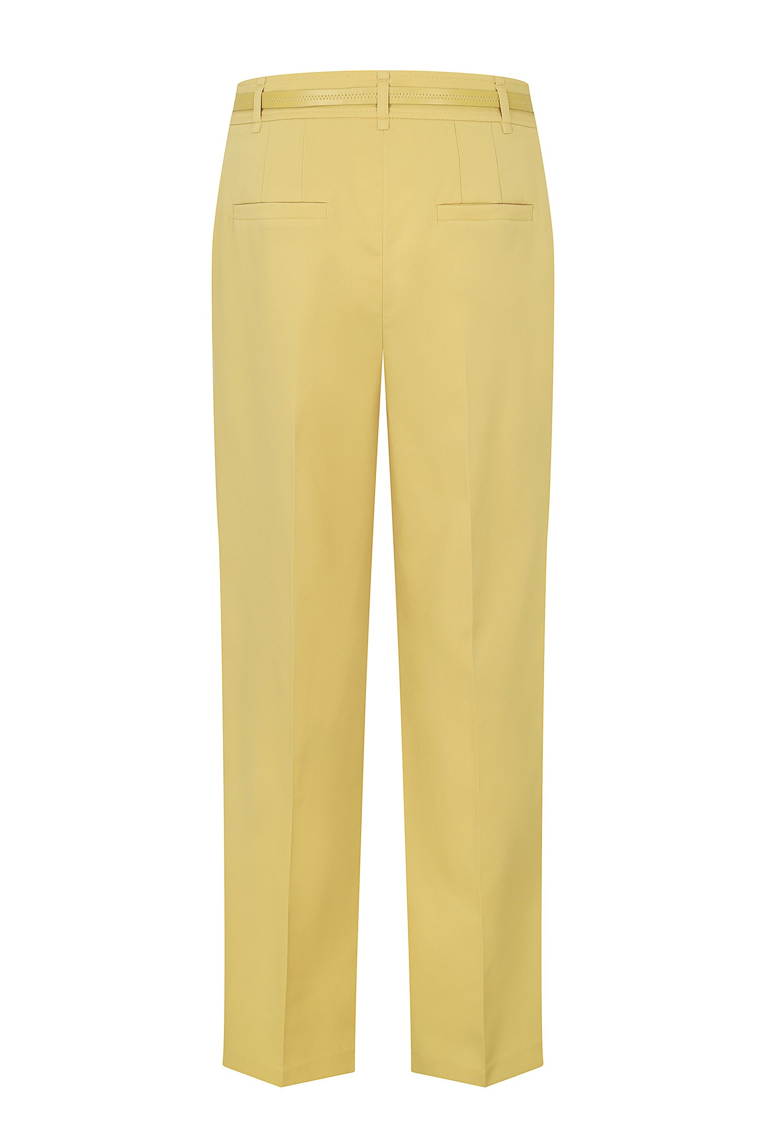 턱 디테일 스티치 팬츠 (YELLOW)