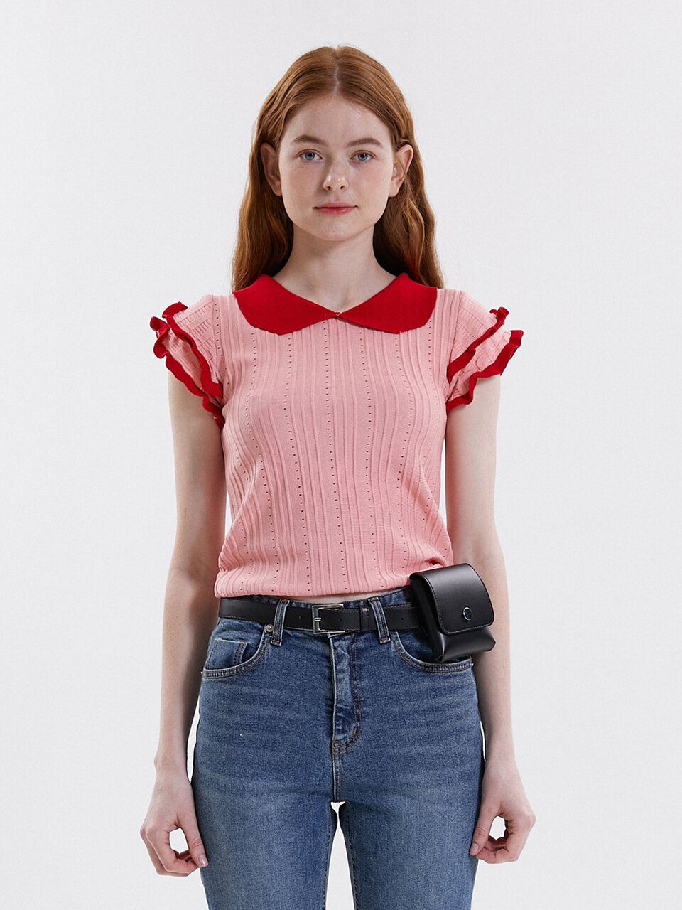 JOLLY COLLAR SWEATER_PINK