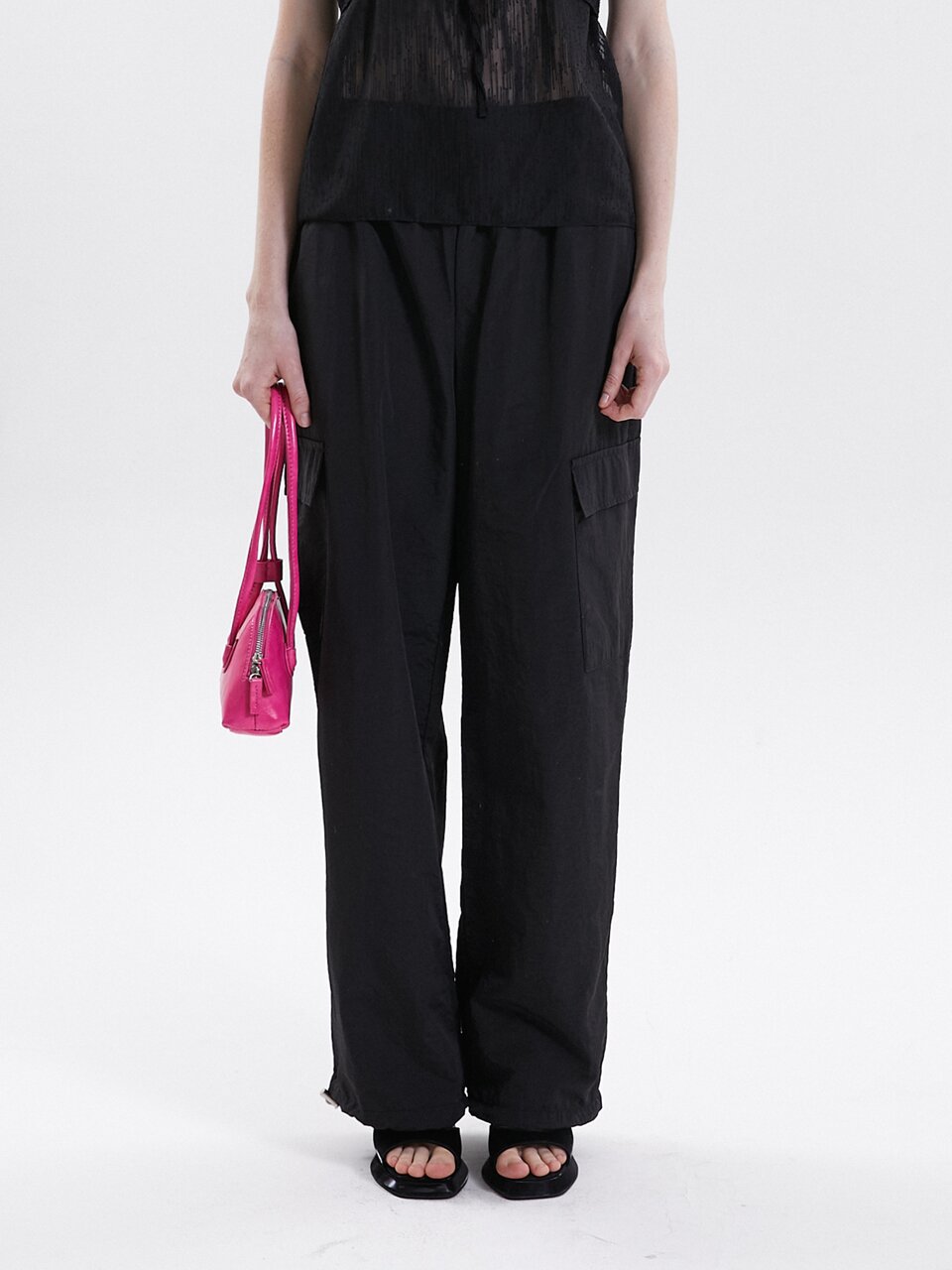 RUSTLE CARGO PANTS_BLACK